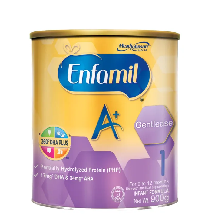 Enfamil A+ Stage 1 Gentlease Infant Formula Baby Milk Powder (0-12M) 900g