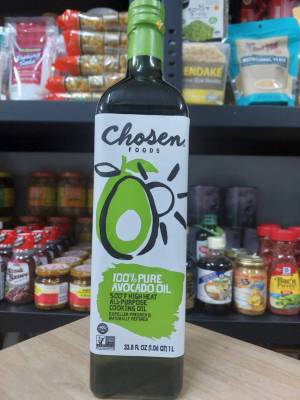 น้ำมันอะโวคาโดแท้ 100% นำเข้าจาก เม็กซิโก ตรา โชเซ็น ฟู้ด  1000 มล. Chosen Foods 100% Pure Avocado Oil 1000 ml.