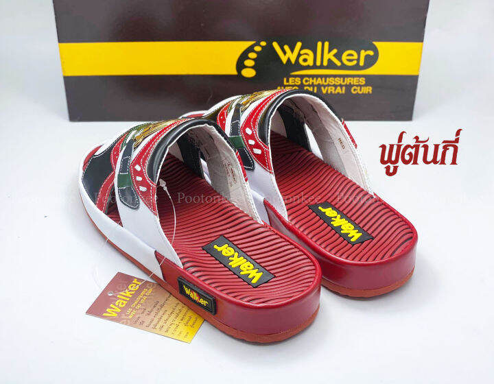 walker-รุ่น-n2267-รองเท้าแตะผู้ชาย-วอคเกอร์-ทรงเทวิน-ของแท้-สีแดง-size-39-45