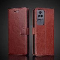 เคสสำหรับ Xiaomi Redmi K40s ฝาปิดมีช่องใส่บัตร Pu ฝาครอบฝาพับหนัง Redmi K40s ย้อนยุคกระเป๋าสตางค์กระเป๋าโทรศัพท์พอดี