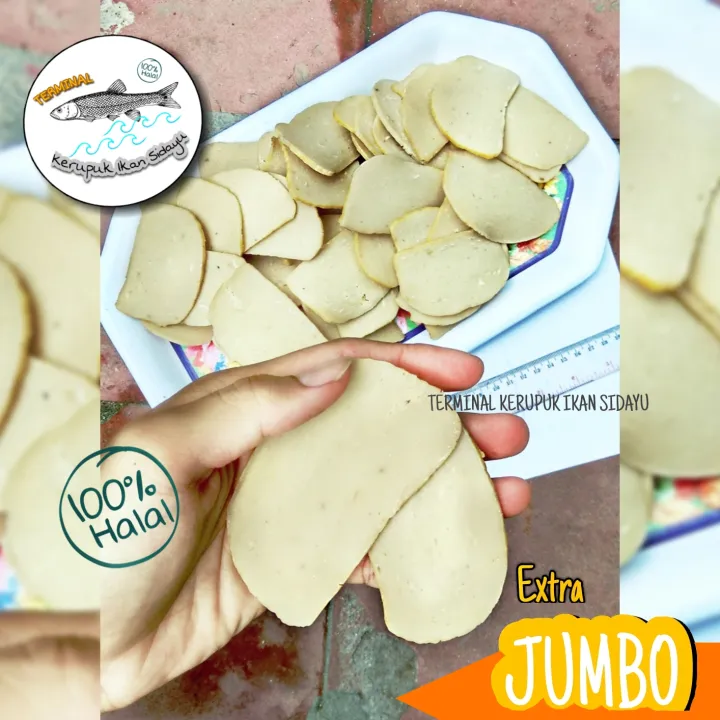 Kerupuk Ikan Payus Jumbo Gurih Renyah Khas Sidayu Gresik Lazada