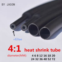 1meter 4:1 heat shrink tube with Glue thermoretractile heat shrinkable tubing heat shrink tubing cable protector