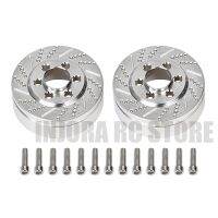 2PCS/4PCS Silver Anodized Brass Brake Disc Weights for RC Crawler 1.9" 2.2" wheel hub TRX-4 Axial SCX10 90046 AXI03007 Wall Stickers Decals