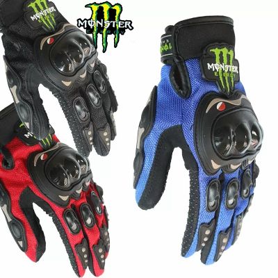 Monster Energy Motorcycle Gloves Retro Racing Motocross Full Finger Cycling m l xl xxl Motocross Luvas Guantes