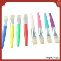 แปรง SHIWEI732880294แปรงระบายสีสำหรับช่างศิลป์ขนหมูด้ามพลาสติกขนแปรงหัวตัดขนาดใหญ่หัวตัดแปรงทาสี