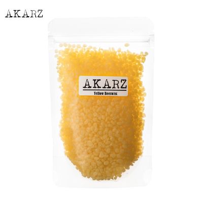 【CC】 AKARZ Famous brand yellow Beeswax Pure Natural Cosmetic Grade Top Quality For Lip Balms Lotions Candles Bees Wax Pastilles