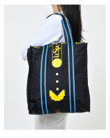 Lesportsac Pac-Man ร่วมพิมพ์แนวตั้งขนาดใหญ่สะพายไหล่กระเป๋าพร็อพหญิง3848