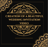 Creation of a beautiful wedding invitation video | Wedding | Adobe | Editing