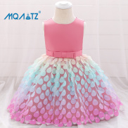 MQATZ Kids Clothes Baby Girl Dress Birthday Girl Clothes Wedding Princess