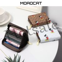 【hot sale】 ✤ B11 Cartoon Mickey Credit Card Wallet Card Holder Wallet Women Men atm ID Card Case Coin Purse Leather Zip Wallets