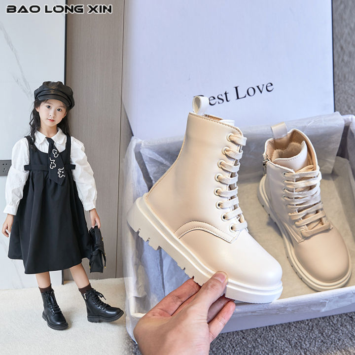 baolongxin-รองเท้าบูทเด็กผู้หญิง-รองเท้าเด็กผู้หญิงรองเท้าบูท-martin-สูง