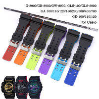 Soft TPU Wacth Band สำหรับ Casio GA100/110/120/140สร้อยข้อมือ G-SHOCK GD100 GD110/120/14 GA300/400/700 G8900 GR8900 GW8900สายคล้องคอซิลิโคนนุ่ม