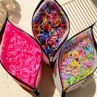 【YF】✤  500/1000/2000pcs Colourful Disposable Rubber Band Hair Ties Headband Children Ponytail Holder Bands Kids Accessories