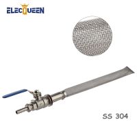 30cm Kettle Bazooka Filter &amp; Ball Valve Kits Food Grade Stainless Steel Brewing Screen Mesh Filters 1/2" BSP Sanitary Ball Valve