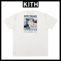 à➩➢Kith Brooklyn Bridge เสื้อยืดคอกลม แขนสั้น พิมพ์ลายไอศกรีม สําหรับผู้ชาย และผู้หญิง