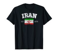 2023 newvintage iran Independence Day FLAG EST 1979ของที่ระลึกเสื้อยืดของขวัญ hip hop ผู้ชายผู้หญิง unisext เสื้อขนาด XS-5XL