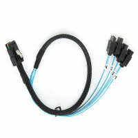 G0101สาย Mini Sas 36P Sff-8087ไปยัง4Sata สายข้อมูลอุปกรณ์คอมพิวเตอร์1 M สำหรับเซิร์ฟเวอร์พีซี