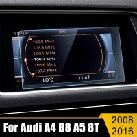 อุปกรณ์ป้องกันหน้าจอนำทางรถยนต์8T 2008-2016กระจกเทมเปอร์สำหรับ Audi A4 B8 A5ป้องกันหน้าจอแอลซีดีฟิล์มจอภาพป้องกันรอยขีดข่วน