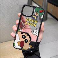 เคสโทรศัพท์มือถืออะคริลิคใส แบบแข็ง ลายการ์ตูนชินจัง สําหรับ iphone 14promax 11 13 12 7Plus 8 X XS Max