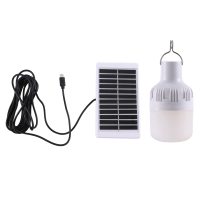 Outdoor Solar Light Bulb with Hook Solar Lamp Emergency Energy Saving Camping Light Bulb