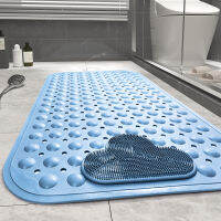 Bathroom Rugs Non-Slip Quick Dry Foot Pad Powerful Sucker Shower Room Floor Hydrophobic Comfortable Soft Massage Rug Bath Mat