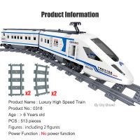 การบำรุงรักษารถไฟทางเทคนิคขั้นสูงรุ่น City Rail Power Function Motor Tracks Building Blocks Toys For Kids Boys MOC EXPERT