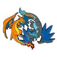 【LZ】₪๑❧  Pokémon Anime Alloy Broche Acessórios Charizard Cosplay Metal Badge Pin Pokémon