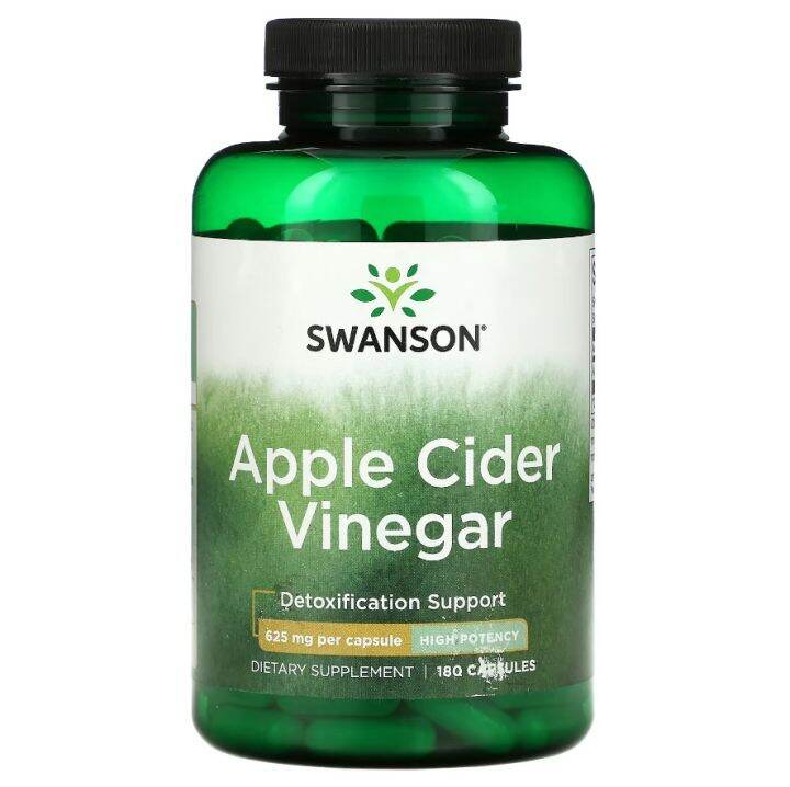Swanson, Apple Cider Vinegar, 625 mg, 180 Capsules Lazada PH