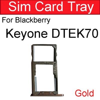 ที่ใส่ถาดซิมเอสดีการ์ดสำหรับ Dtek70 Blackberry Keyone Key2ซิมไมโคร Sd ช่องเสียบบัตรอะแดปเตอร์เต้าเสียบสำหรับ Blackberry Priv ชิ้นส่วน Q20