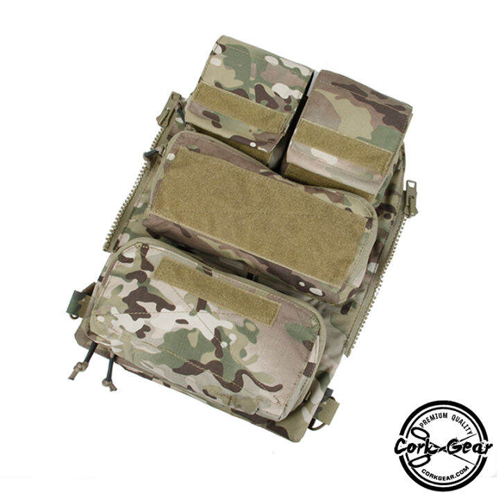 TMC Tactical Pouch Bag Zip Panel W/ Magazine Pouch ZipON Pouch for AVS