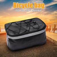 กระเป๋าจักรยาน Anti-Splash Safe Bike Trunk Bag 7l Capacity Bike Rear Seat Hard Bag Storage Pouch Multi-Function Reflector Vision