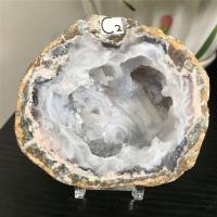 Meksiko Alami Kristal คลัสเตอร์ Agate Geode Tik Kasar Penyembuhan Mengajar Spesimen Mineral