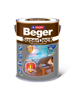 สีย้อมพื้นไม้ชนิดด้าน M-8804 สีไม้ประดู่ BEGER สีย้อมไม้ เบเยอร์ รุ่น SUPERDECK ทนแดด ทนฝน