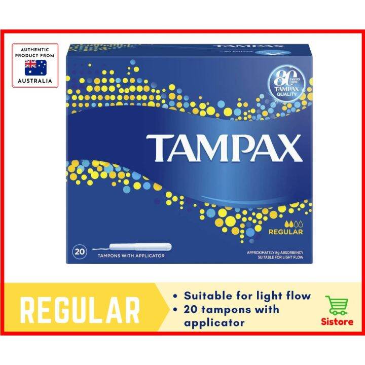 Tampax Tampon with Applicator (20 tampons per box) Lazada PH