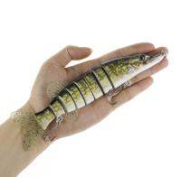 ขนาดใหญ่ Soft Tail Swimbait เหมือนจริง Multi Jointed Fishing Lure 20.5ซม. 70G Pike Muskie Fish Lure เหยื่อตกปลาทะเล