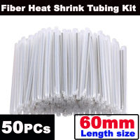 50pcs Fiber Splice Sleeves（60mm ）Fusion Fiber Optic Cable Heat Shrinks Tubing 304 Stainless Steel Protection Tubes