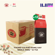 Thùng 12 gói Cà phê rang xay Moka Highlands Coffee 200g