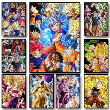 Poster, Quadro Dragon Ball Z - Goku Jump em