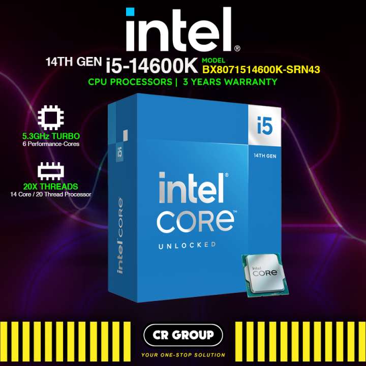 [NEW RELEASE] Intel Core 14TH Gen i5-14600K / i5-14600KF 3.5 GHz 14 ...