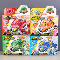 Gyro ของเล่นใหม่หัวใจระเบิด Dragon Chariot 3 ความแปลกใหม่ Tyrannosaurus Chariot รถ Gyro Battle แผ่นของเล่นเด็ก