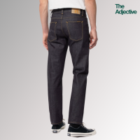 Nudie Jeans/ Gritty Jackson-Dry Classic Navy/ ยีนส์ผ้าดิบอิตาลี ยีนส์ทรงกระบอกกลาง ขาตรง ยีนส์ทรงสวย กางเกงยีนส์ผู้ชาย