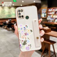 เคสโทรศัพท์หมีน่ารัก VRQR มีกรอบสีเดียวกันสำหรับ OPPO Realme 7i Realme C17 Realme 7 Pro เคสด้านหลังซิลิโคนนิ่มตัวปกป้องกล้องถ่ายรูปกันกระแทก