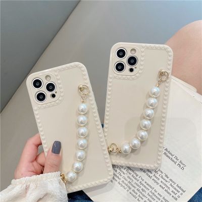 เคสiPhone ไข่มุกสร้อยข้อมือ เคสมือถือ 12 Pro เคสไอโฟน7พลัส X/XS  ไอโฟน11 6 7 8 XS i12 7/8 plus13 13pro 13promax 14/14PROMAX #644