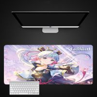 【jw】✒◆  Genshin Anime Large Mousepad Kamisato Ayaka Mats Computer Table Desk