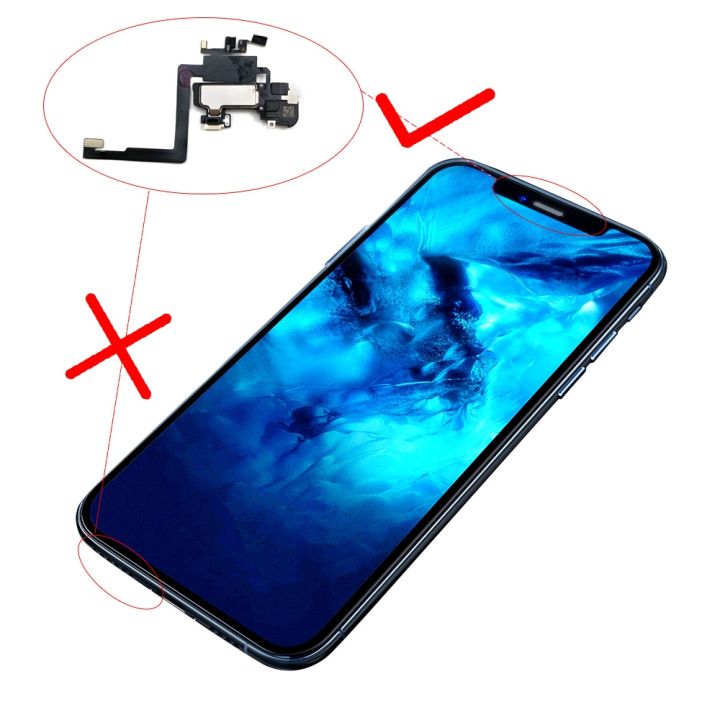 ใหม่หูฟังลำโพงหูฟังอ่อนสำหรับ-iphone-xr-xs-11-pro-max-proximity-light-เซ็นเซอร์-headphon-ลำโพงเครื่องรับสัญญาณเสียง