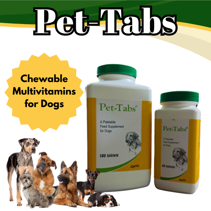 Zoetis PetTabs Short Dated ( Aug 2024 ) Chewable Multivitamins Feed