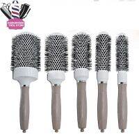 【hot】❅❈  6 Size Cylinder Hairdressing Anti-Static Temperature Resistant Thermal Ion Round Hair Combs Hairdresser Tools