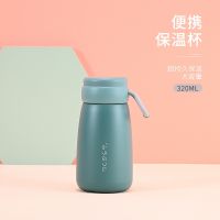 Thermos Cup New Big Degree Cup Small And Cute Portable 304 Steel Personality Simple Dating Couple Cup 【Bottle】