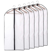 6pcsset Transparent Clothing Covers Garment Suit Dress Jacket Clothes Coat Dustproof Protector Travel Bag Dust