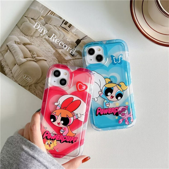 เคสสำหรับ-vivo-y11-y12-y15-y17-y20-y30-y12s-y20s-y32-y21-2021-y78บวก-s16-s15-s12-s16e-v23-v25-pro-5g-เคสโทรศัพท์-tpu-อ่อนลายการ์ตูนแอร์คุชชั่น-powerพัฟสาวๆใสสีลูกอมน่ารัก